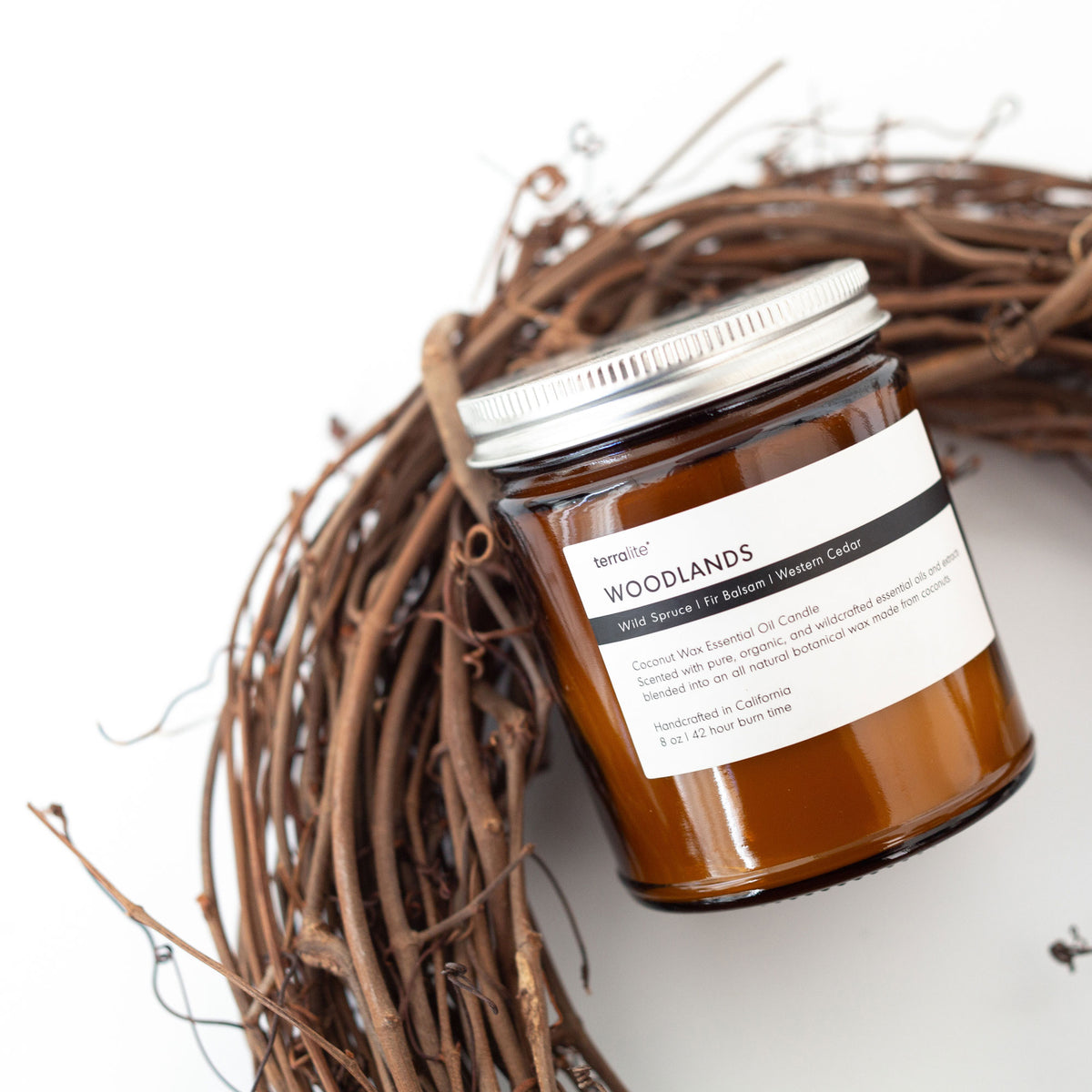 Woodlands Essential Oil Candle (classic) Terralite