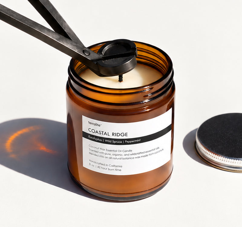 Candle care: trim the wick