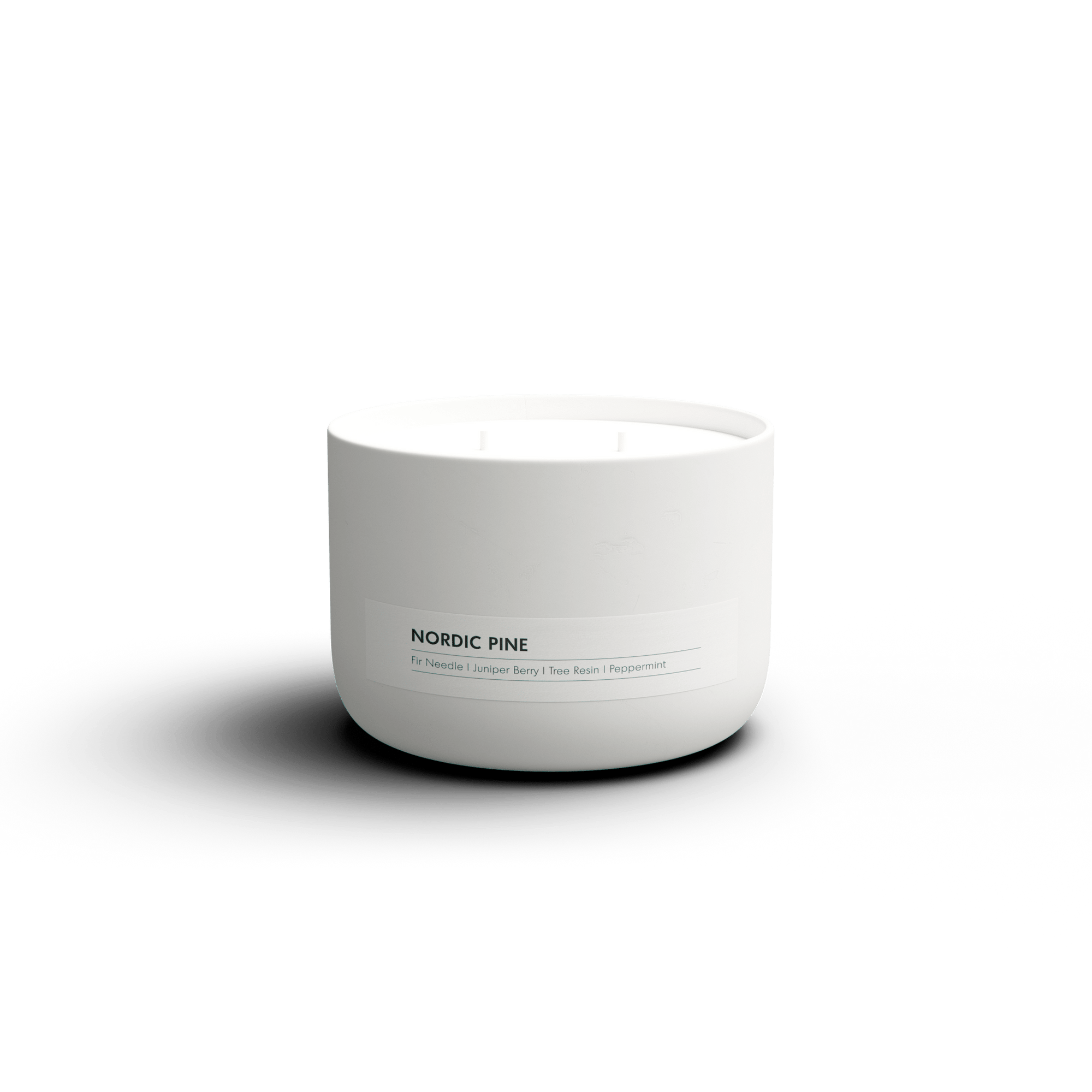 Nordic Pine Essential Oil Ceramic Candle.