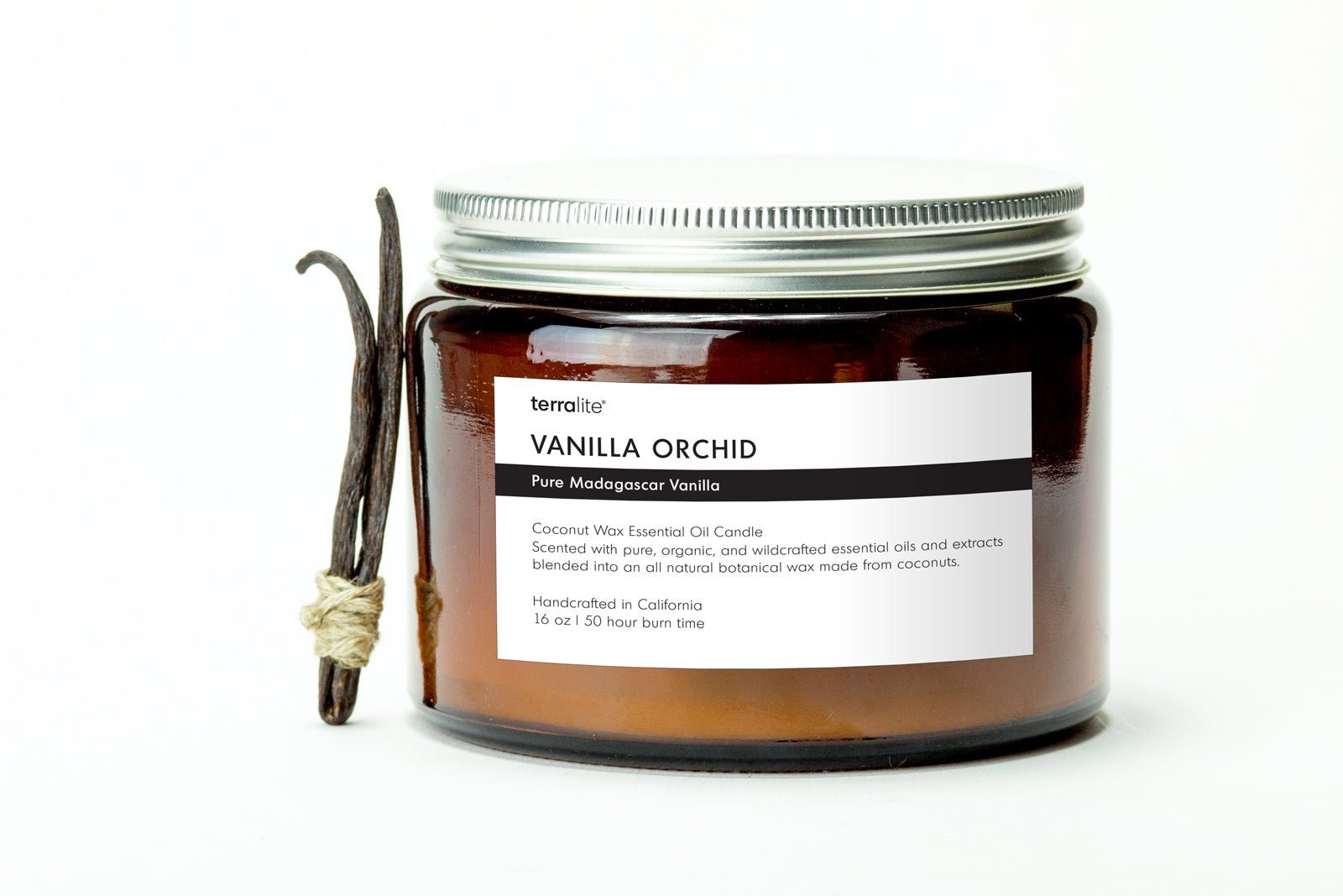 Vanilla Essential Oil Candle - 16 oz.