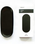 Matte Black Metal Candle Tray