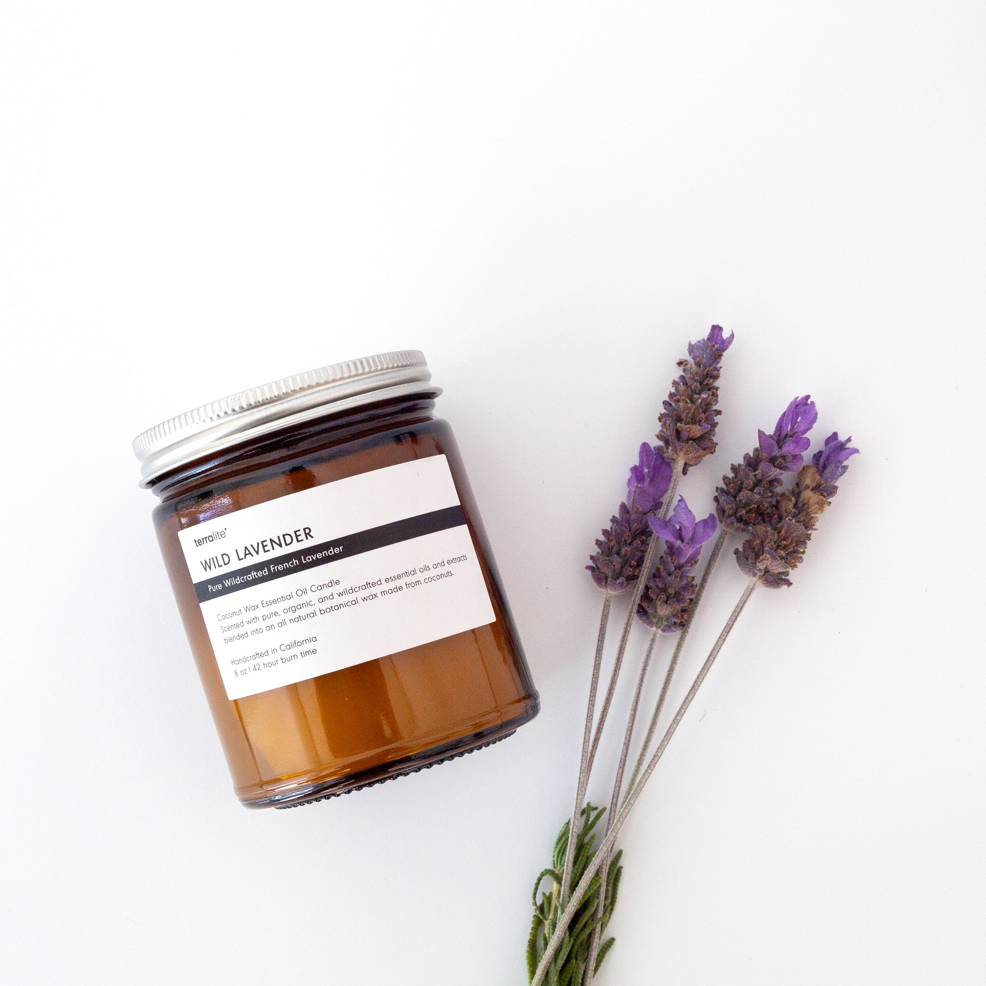 Wild Lavender Essential Oil Candle (classic) Terralite