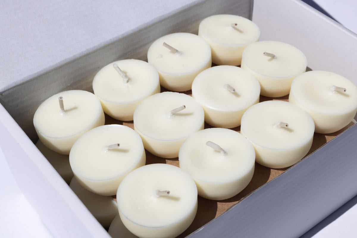 Tarle Light Natural Organic Tealights | Reusable Tealight Tins | Terralite