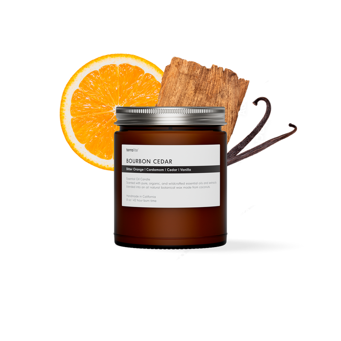 Bourbon Cedar - Essential Oil Candle (classic)