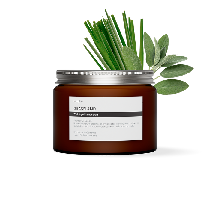 Grassland - Essential Oil Candle (large)