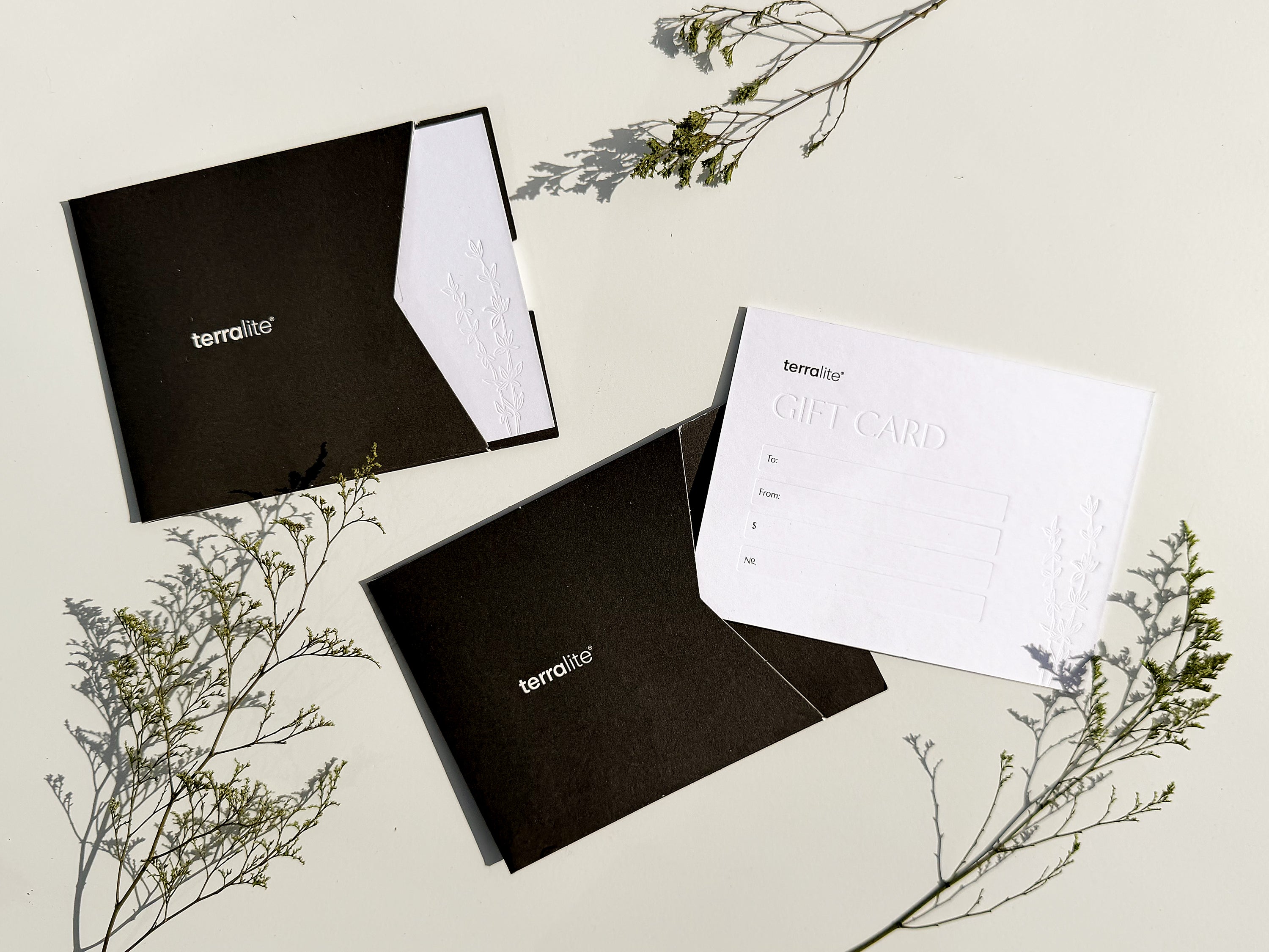 Letterpress Gift Card