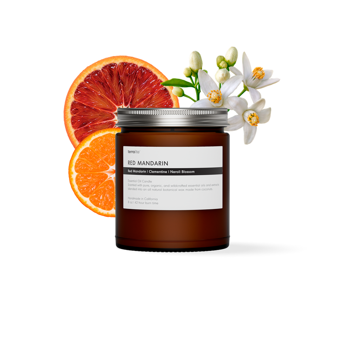 Red Mandarin - Essential Oil Candle (classic)