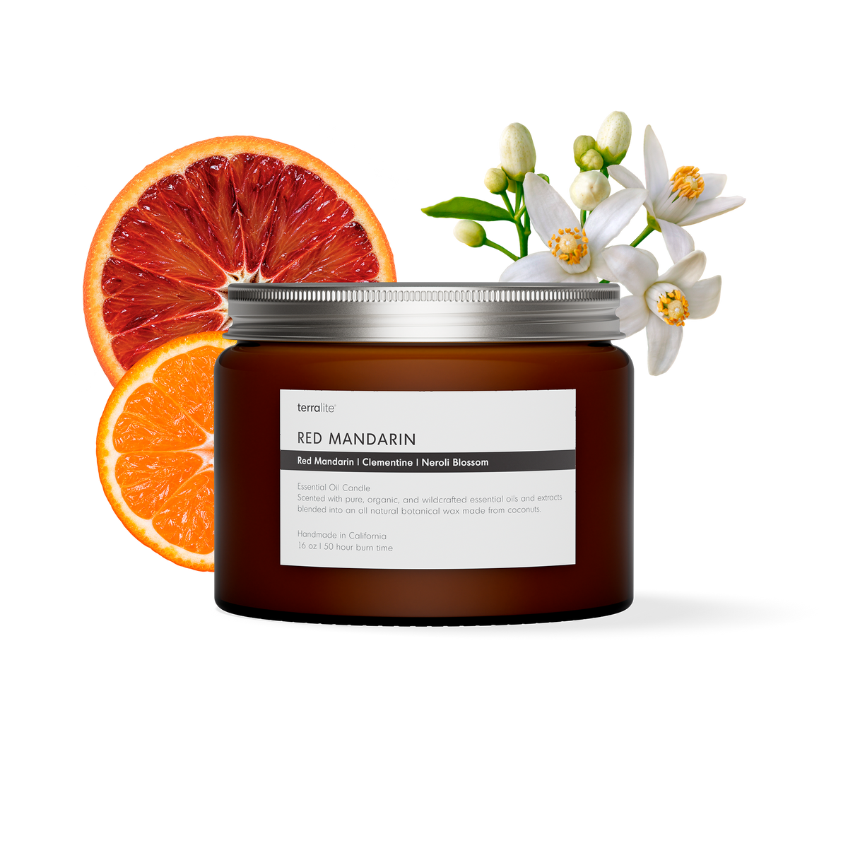 Red Mandarin - Essential Oil Candle (large)