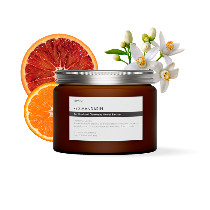 Red Mandarin - Essential Oil Candle (large)