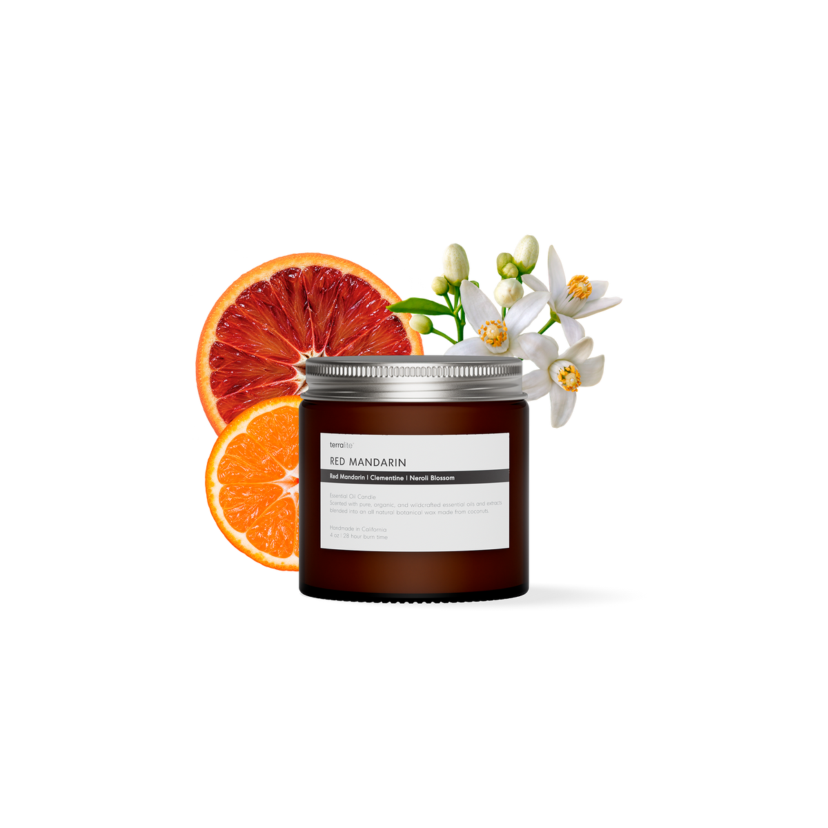 Red Mandarin - Essential Oil Candle (travel)