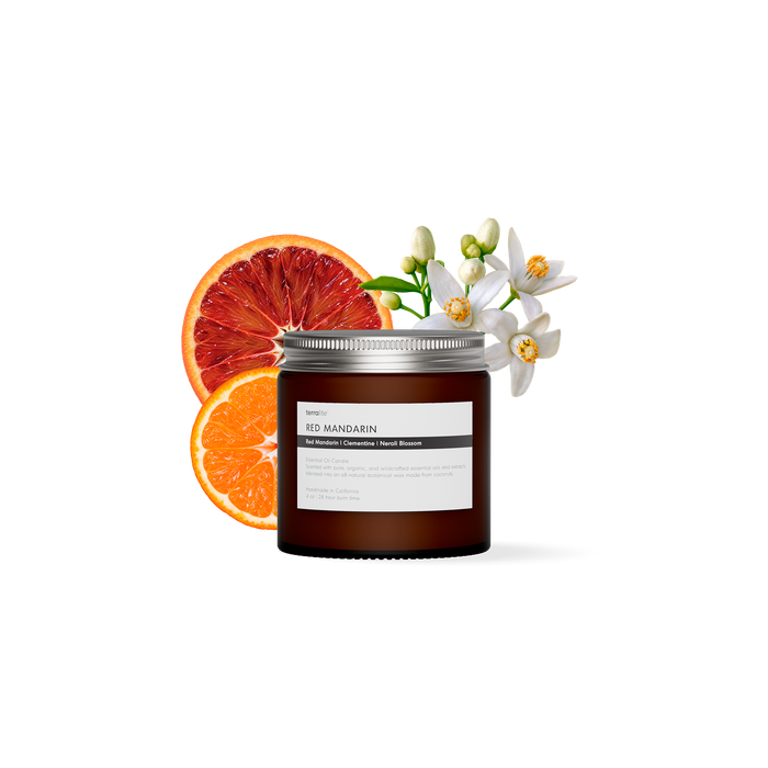 Red Mandarin - Essential Oil Candle (travel)