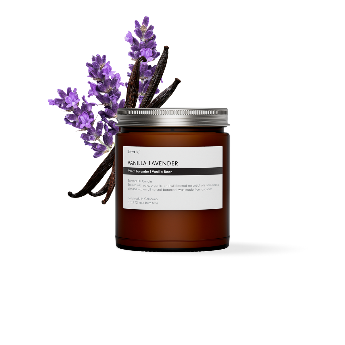 Vanilla Lavender - Essential Oil Candle (classic)
