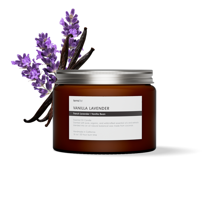 Vanilla Lavender - Essential Oil Candle (large)