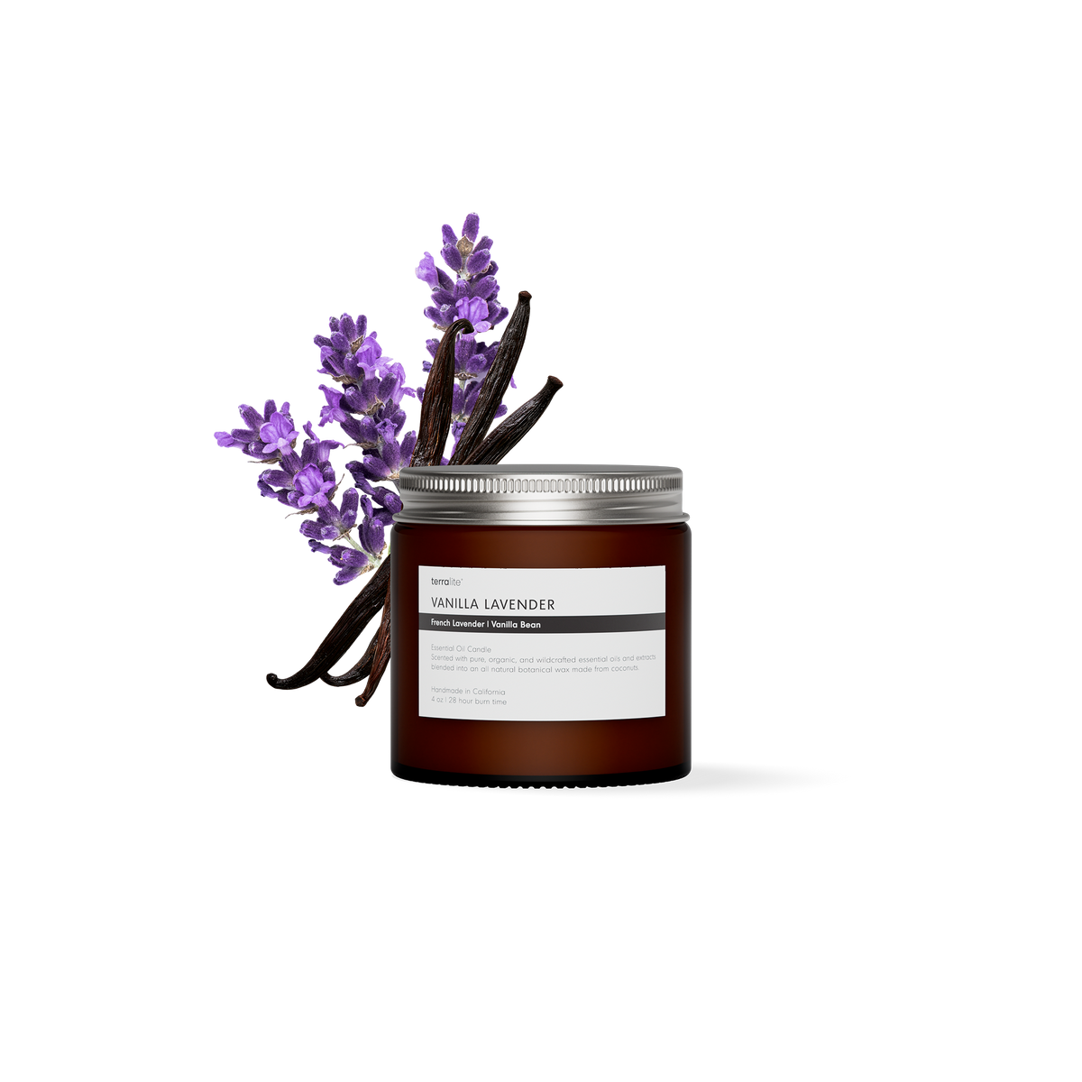 Vanilla Lavender - Essential Oil Candle (travel)