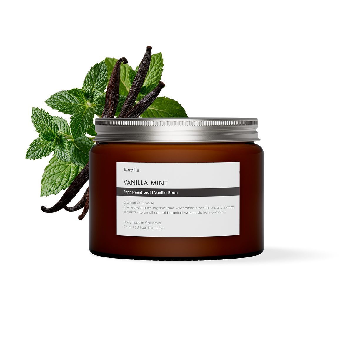 Vanilla Mint - Essential Oil Candle (large)