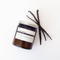 Vanilla Essential Oil Candle, all natural with organic essential oils - Classic Size
