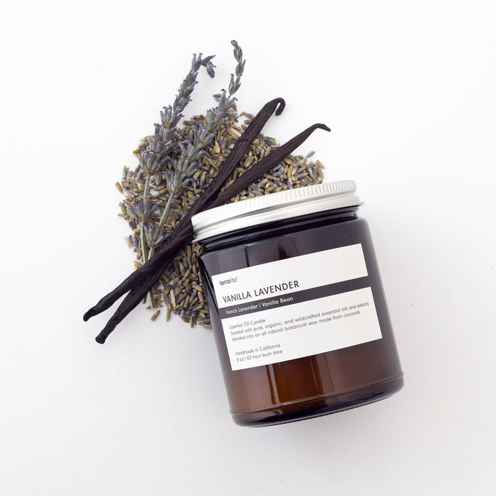 Vanilla Lavender - Essential Oil Candle (classic)