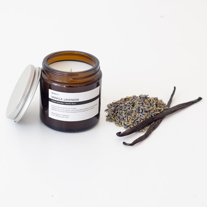Vanilla Lavender - Essential Oil Candle (travel)