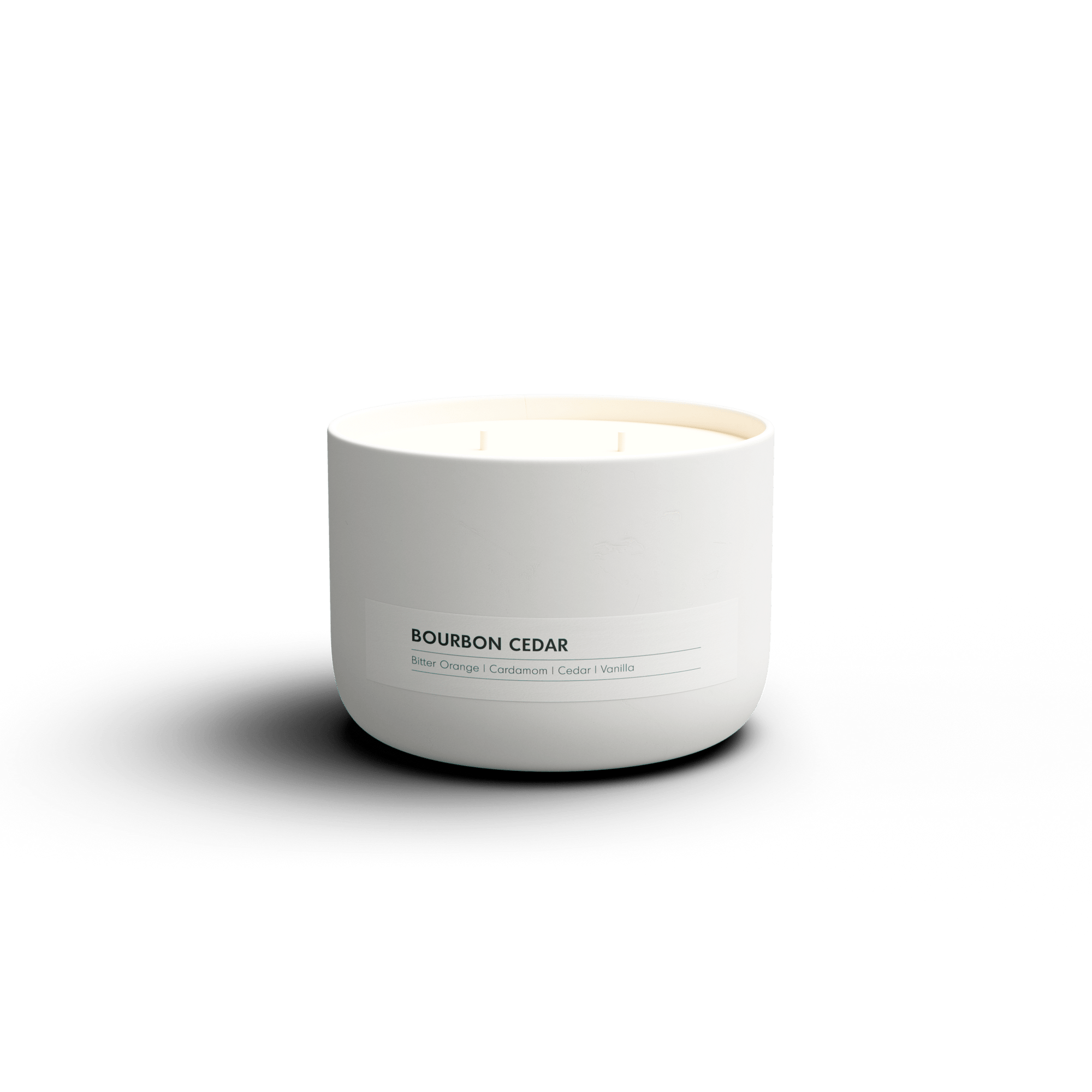 Bourbon Cedar - Essential Oil Ceramic Candle