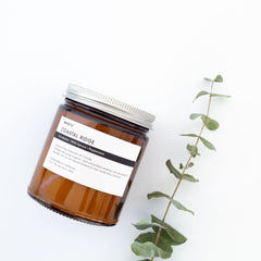 Coastal Ridge Essential Oil Candle - 8 oz. made with eucalyptus, wild spruce, and organic peppermint.