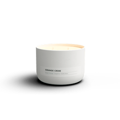 Orange Creme Essential Oil Ceramic Candle no lid