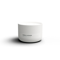 Vanilla Lavender Essential Oil Ceramic Candle no lid