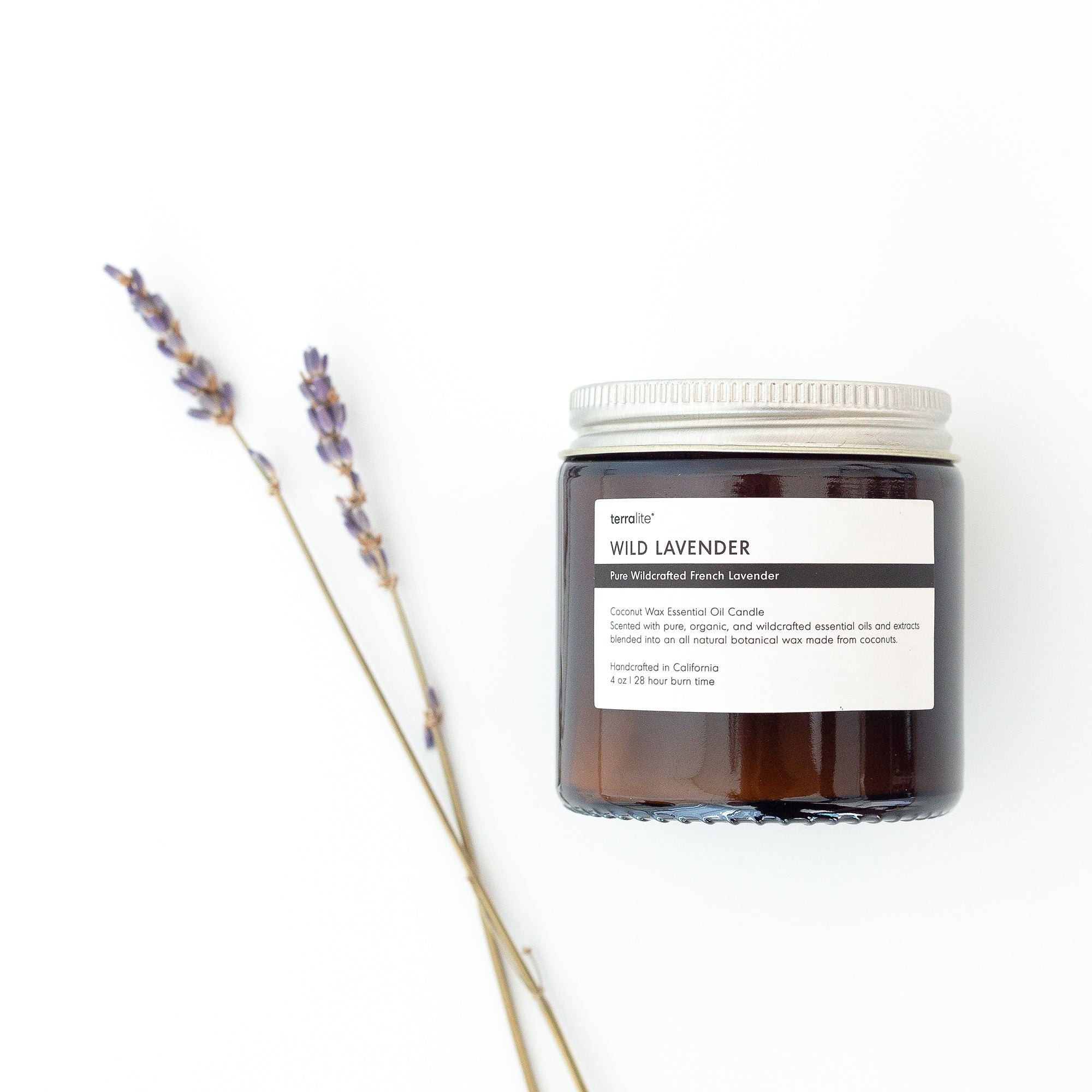 Wild Lavender Essential Oil Candle - 4 oz.